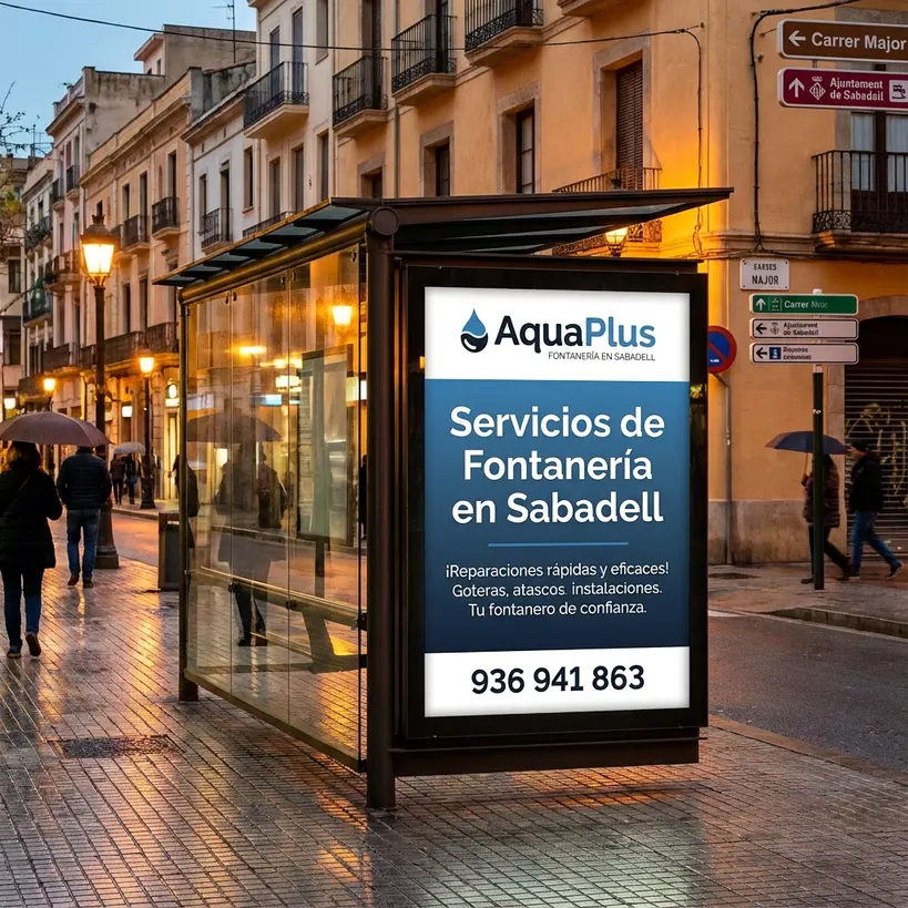 Publicidad local Fontaneros Sabadell AquaPlus